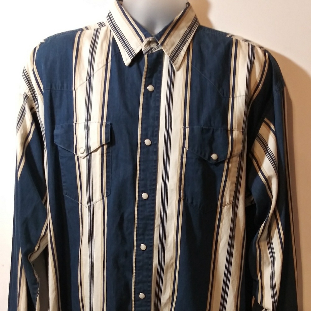 Wrangler Western Shirt Pearl snap Button Front